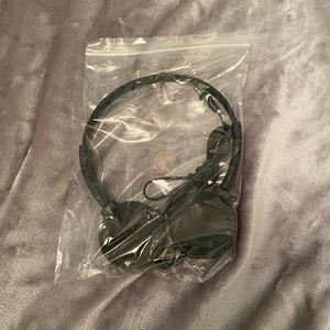 Black over the ear headphones